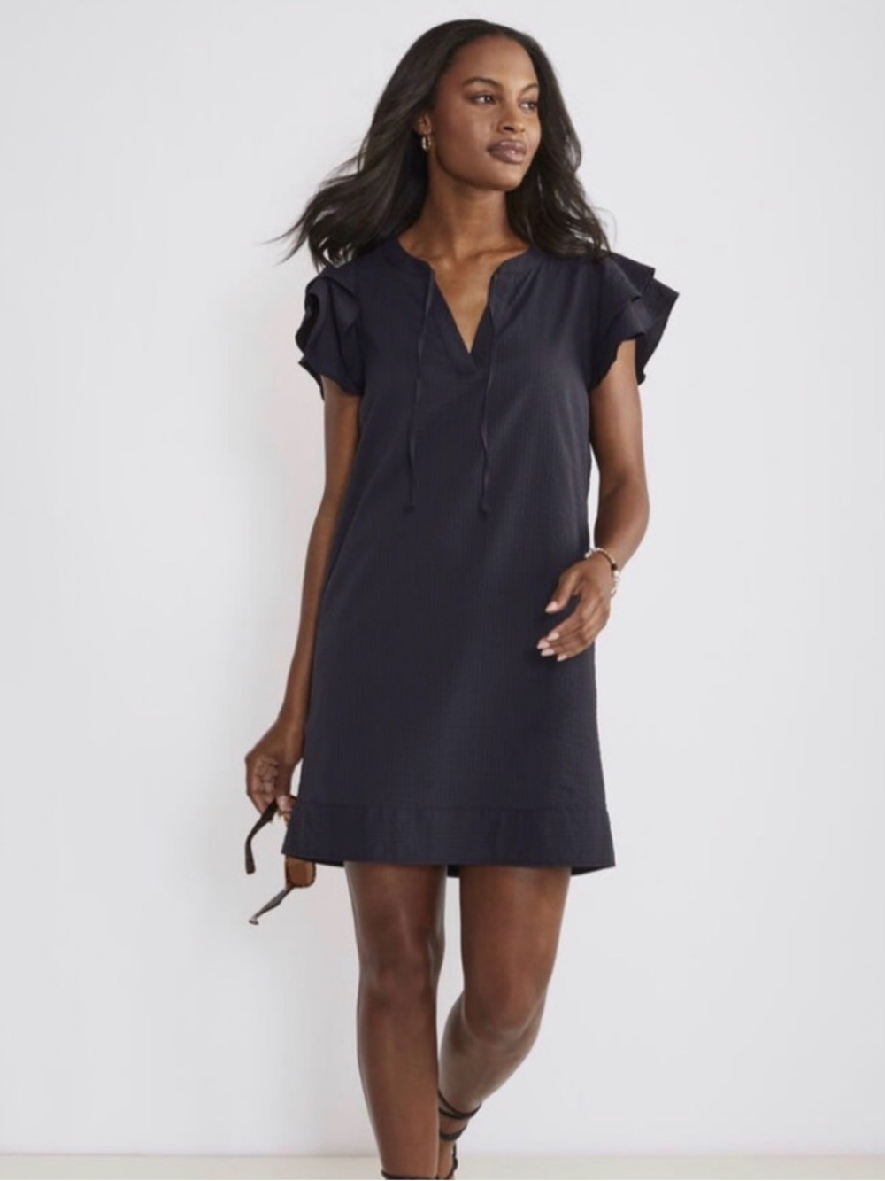 Vineyard Vines Harbor Tunic Black Shift Dress